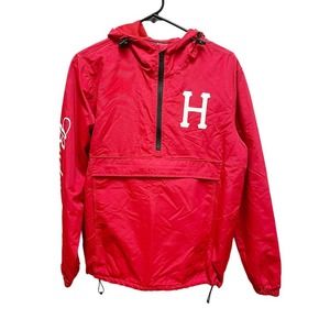 HUF x Budweiser Anheuser Busch Red 1/4 Zip Hooded Windbreaker Men’s Small